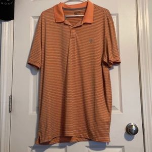 Izod men’s orange stripe golf shirt